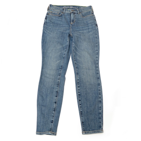 Eddie Bauer Slightly Curvy High Rise Skinny Denim Jeans Size P0 - Picture 1 of 11